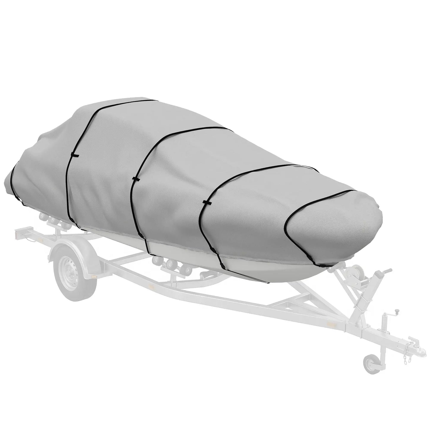22-24 Ft Trailer Boat Cover, 3000mm Waterproof, Light Grey Water Sports & Boating Supplies at Gallery Canada
