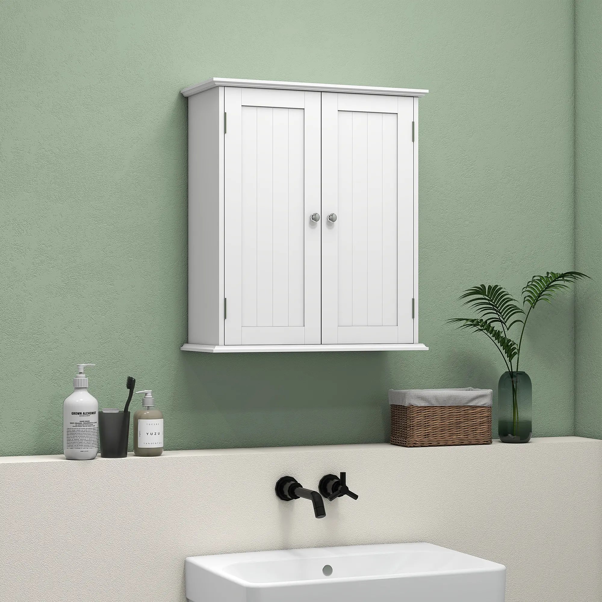 Bathroom Medicine Cabinet, 2 Doors, Adjustable Shelf, Over Toilet Wall Mounted Cabinets at Gallery Canada