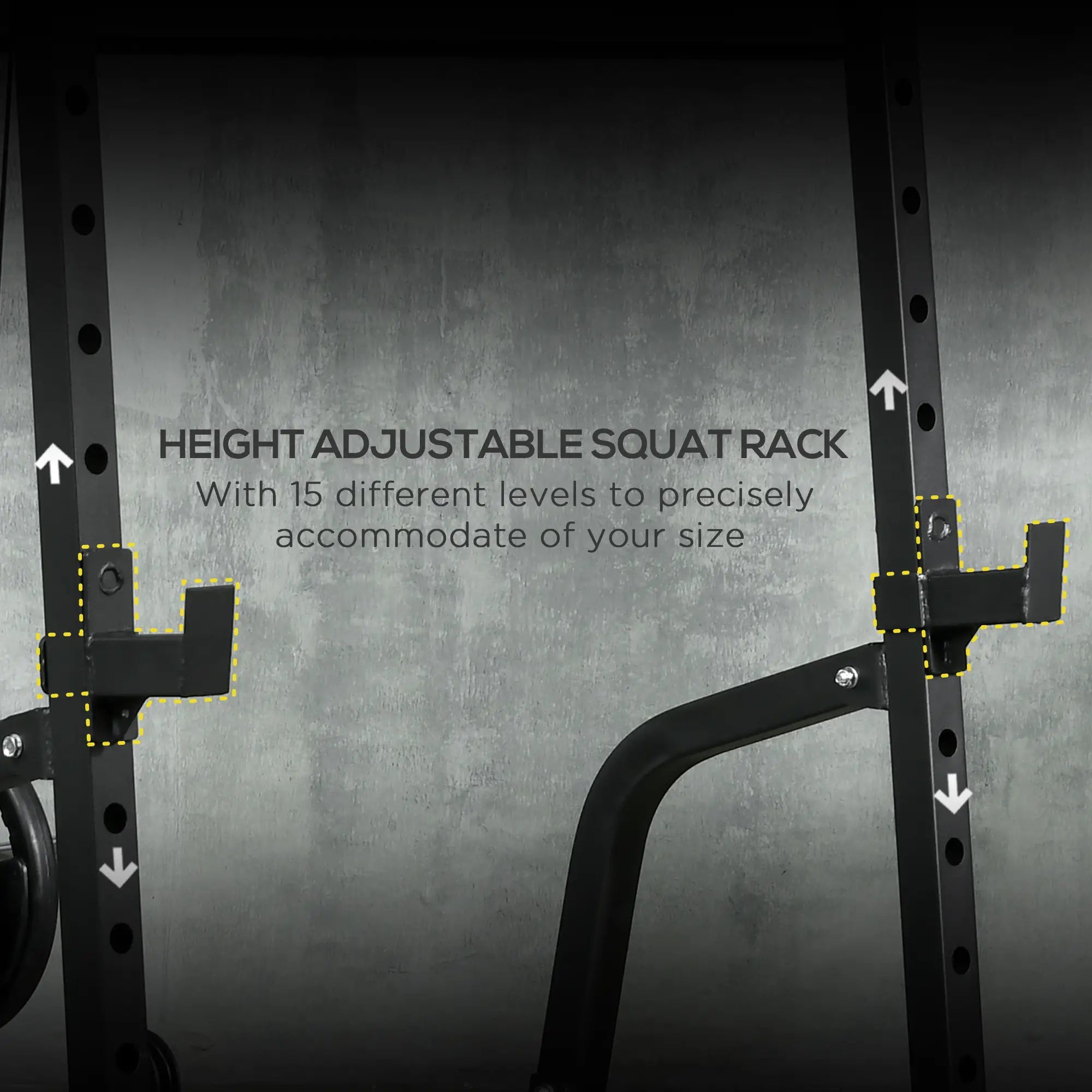 Smith Machine, Power Cage w/ Adjustable Bench, Barbell Bar, Cable Pulley, 15-Level Squat Rack Power Towers at Gallery Canada