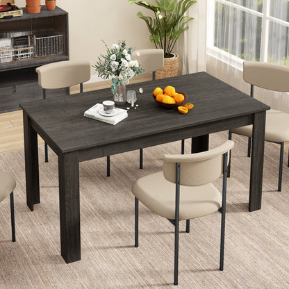 63 Inch Rectangular Modern Dining Table, Gray Dining Tables at Gallery Canada