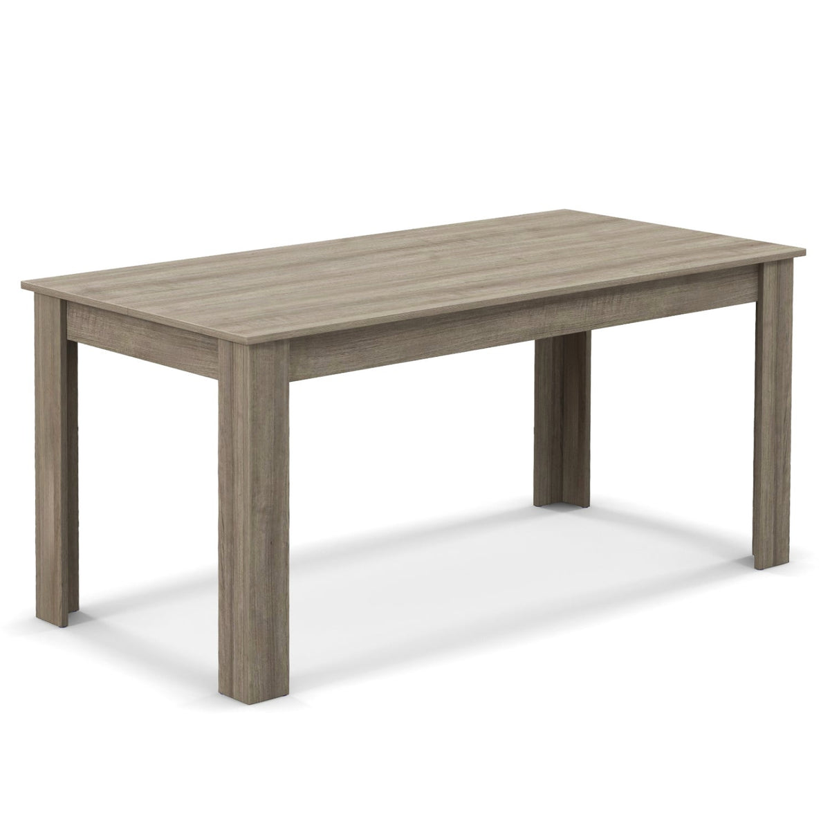 63 Inch Rectangular Modern Dining Kitchen Table, Light Gray Dining Tables at Gallery Canada
