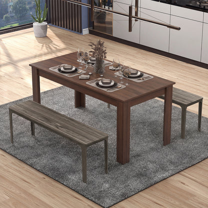 63 Inch Rectangular Dining Table, Walnut Dining Tables at Gallery Canada
