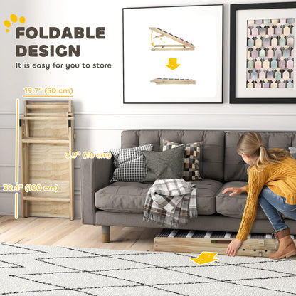 Foldable Dog Ramp For Couch, 4 Adjustable Height 14" to 20", Small to Large Dog Dog Stairs at Gallery Canada