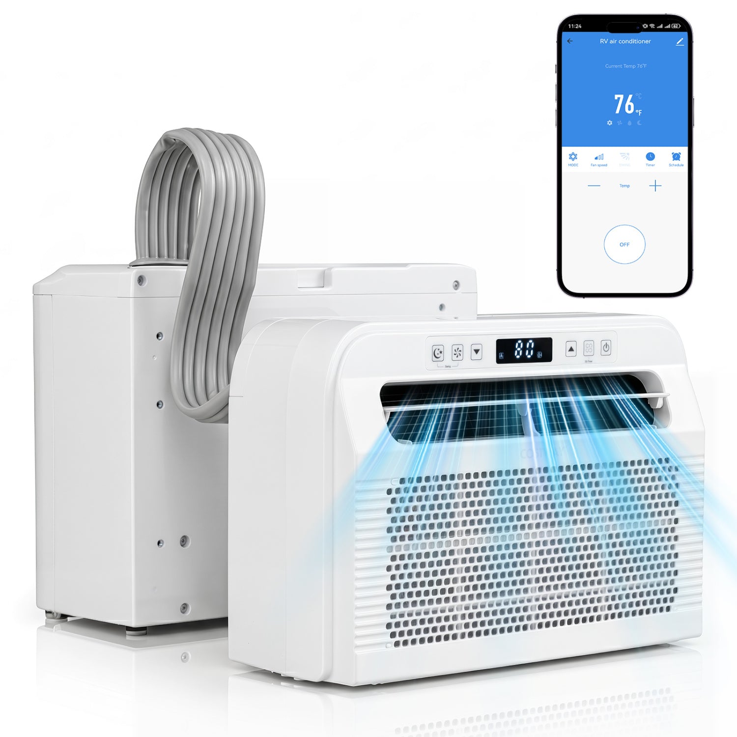 6500 Btu Window Air Conditioner With WiFi, White Mini Split Air Conditioners at Gallery Canada