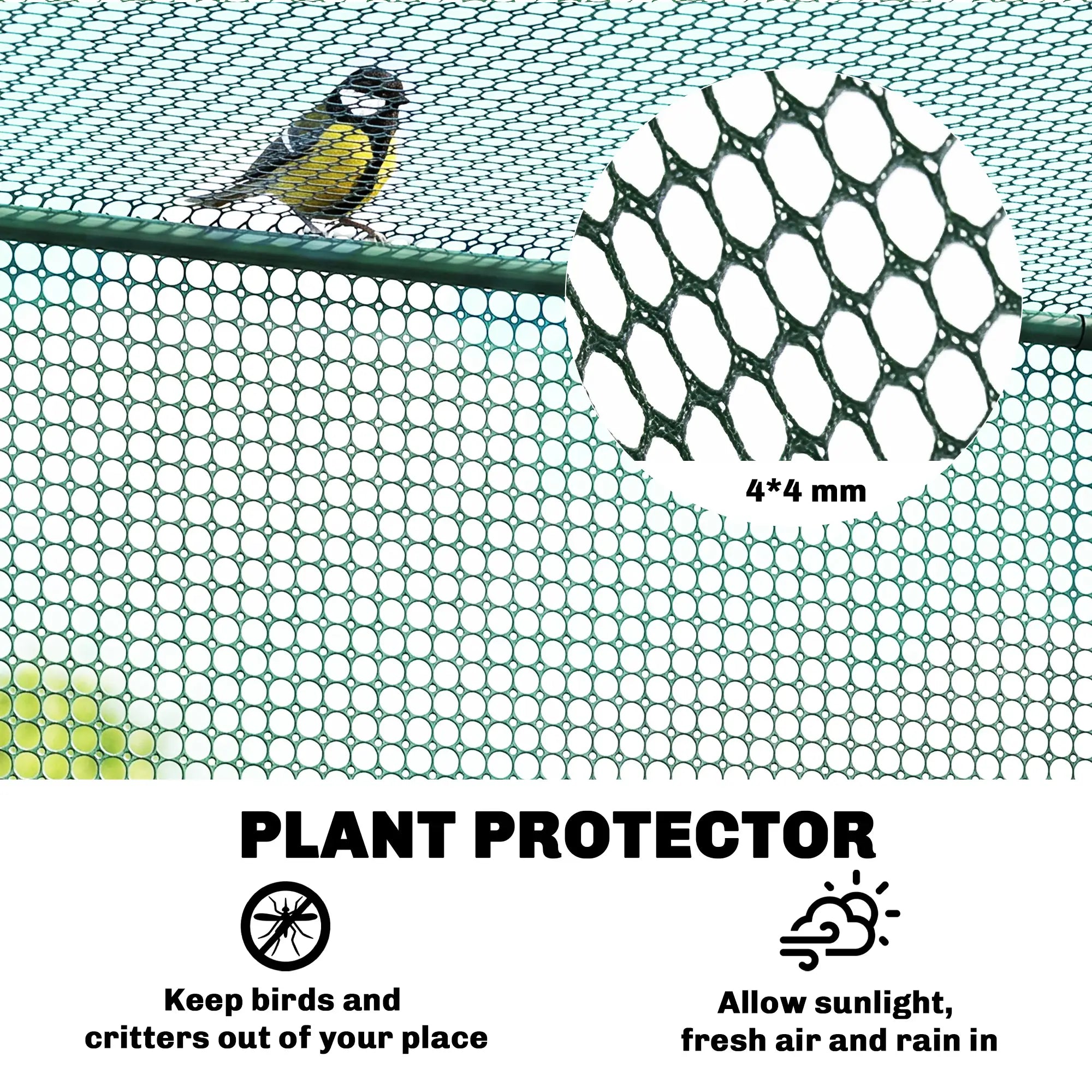 9.8' x 3.3' Plant Protector Tent, Crop Cage, Zipped Door, Ground Stakes Walk In Greenhouses at Gallery Canada