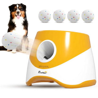 Automatic Dog Ball Launcher With 5 Etpu Balls, Orange Dog Agility Training Equipment at Gallery Canada