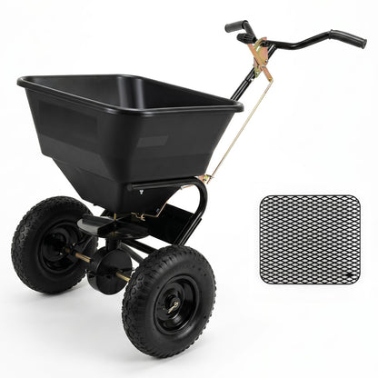 66 LBS Walk-Behind Broadcast Spreader, 13 Inch Tires Lawn Care Tools at Gallery Canada