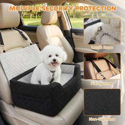 Dog Car Seat, Washable, For Small Dogs Under 10kg, Grey Dog Bike Trailers & Strollers at Gallery Canada