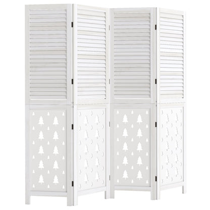 Wood Room Divider, 67" Tall, 4 Panels