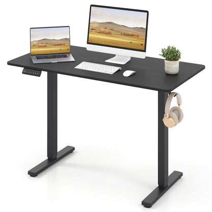 48 Inch x 24 Inch Electric Standing Desk, 3 Memory Settings, Black Standing Desks at Gallery Canada