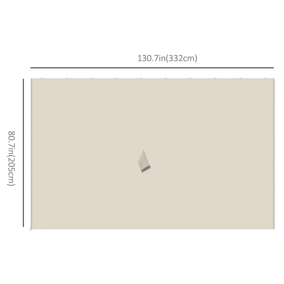 10' x 12' Gazebo Sidewall Set, 4 Panels, Hooks/C-Rings, Beige Gazebo Sidewalls at Gallery Canada