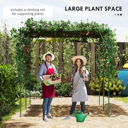 7.3 FT Tall Metal Garden Arch Trellis, For Climbing Plants, Green Plant Stands at Gallery Canada