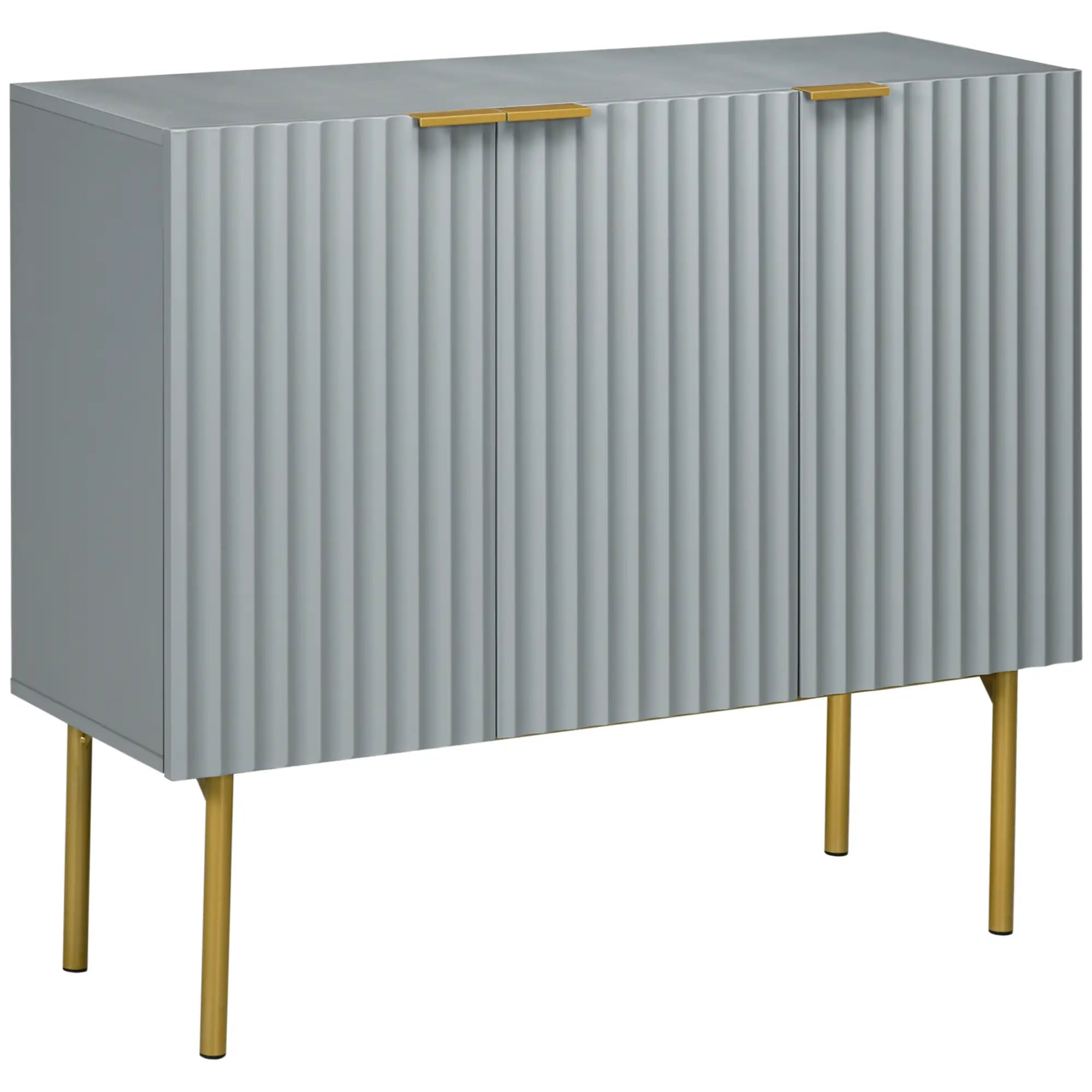 Modern Storage Cabinet, Sideboard Buffet, Gold Legs, Grey Storage Cabinets Grey at Gallery Canada