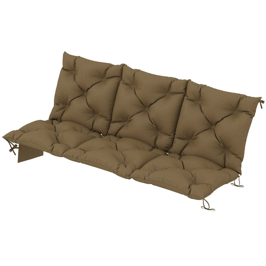 Water-Repellent Bench Cushion, 59.1" x 39.4", Khaki Patio Chair Cushions Khaki at Gallery Canada