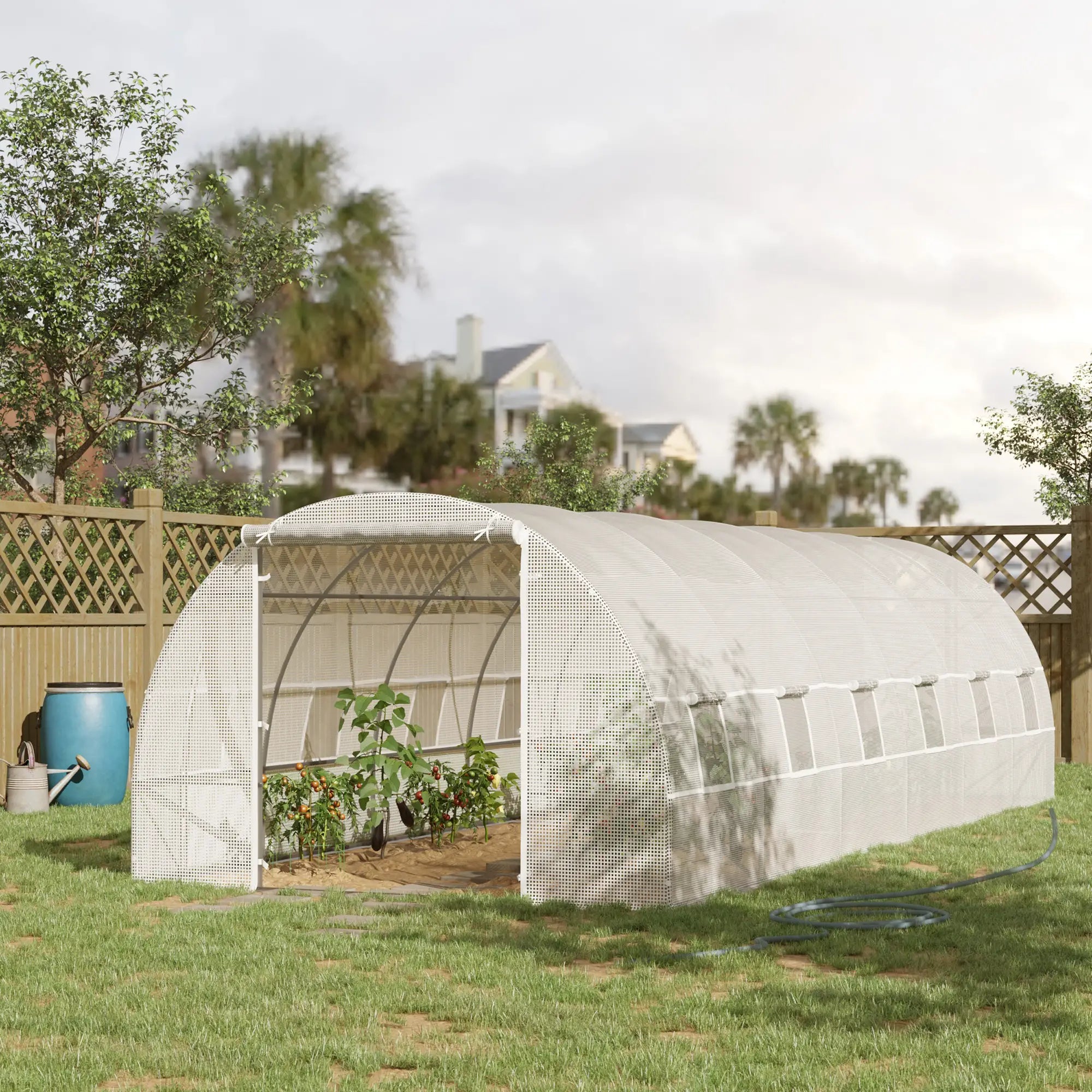 26' x 10' x 6.6' Large Walk in Tunnel Greenhouse Garden Plant Seed Green House Premium Steel Frame Tunnel Greenhouses at Gallery Canada