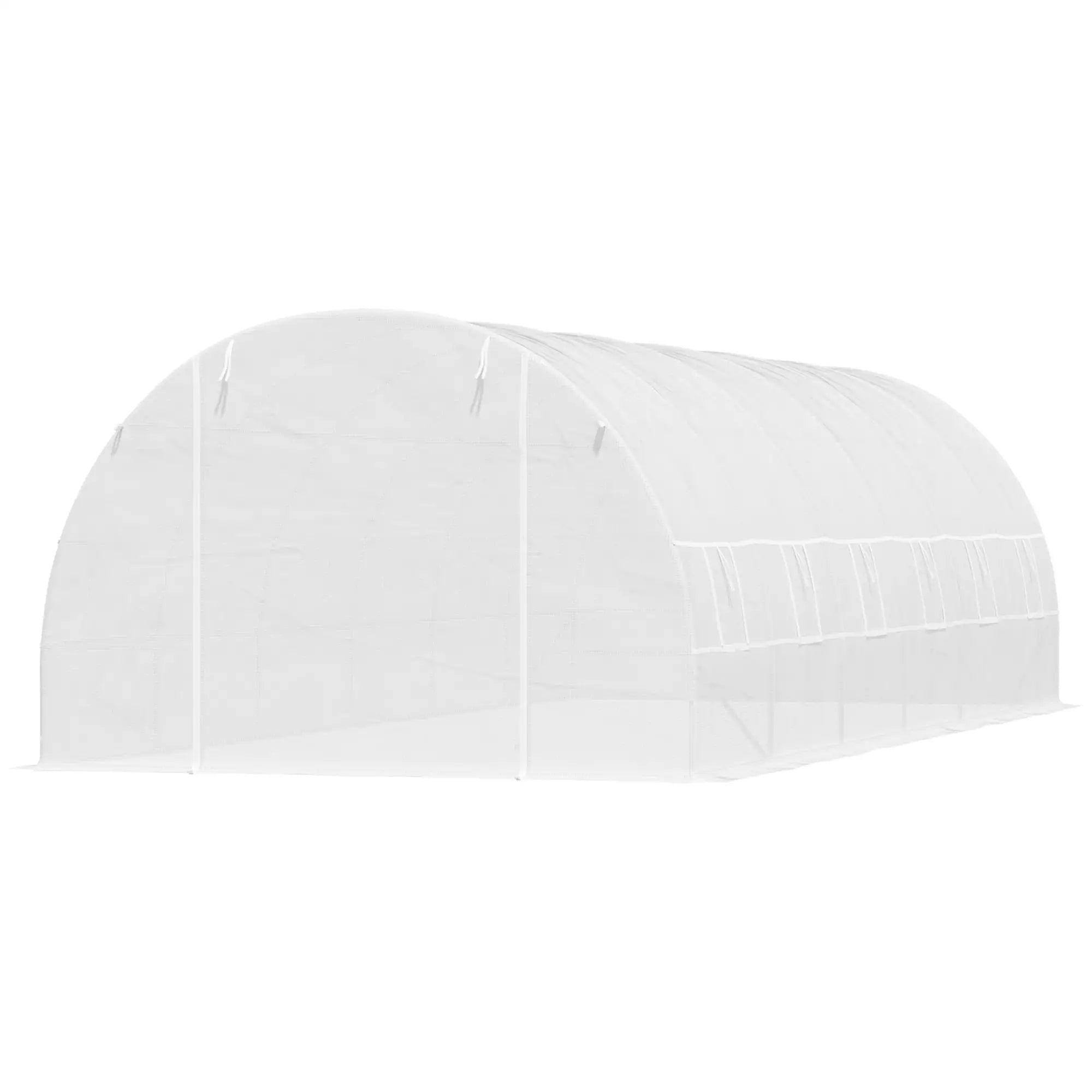 26' x 10' x 6.6' Large Walk in Tunnel Greenhouse Garden Plant Seed Green House Premium Steel Frame Tunnel Greenhouses White at Gallery Canada