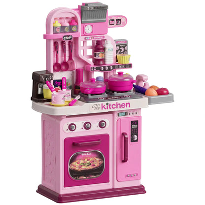 Kids Play Kitchen With 33 Accessories, Lights & Sounds, 3-6 Years Play Kitchen at Gallery Canada