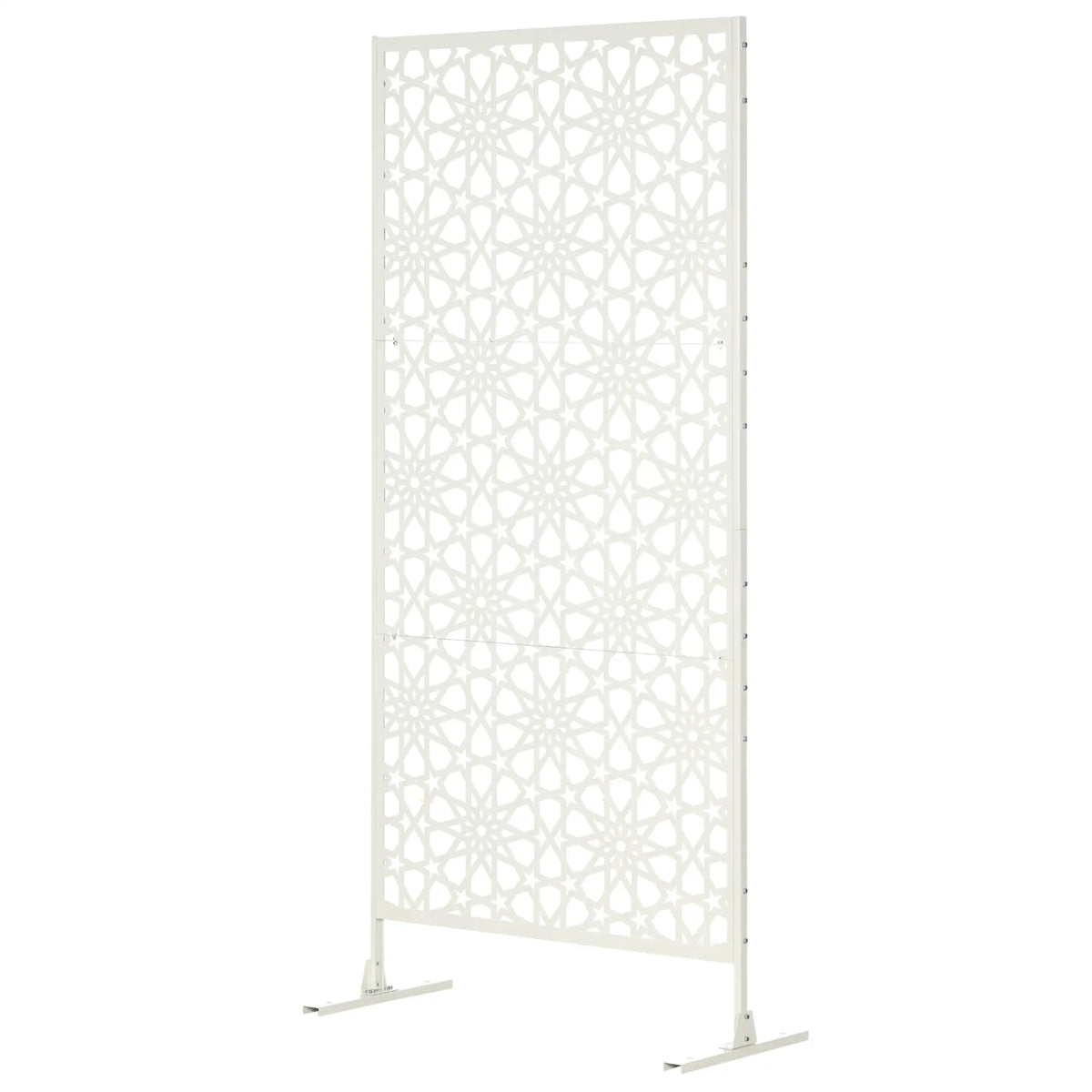 Metal Outdoor Privacy Screen, 36.2" x 17.7" x 78", White Side Awnings White at Gallery Canada