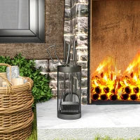 Fireplace Tool Set With Mesh Basket, 5 Piece Kit Fireplaces & Accessories at Gallery Canada