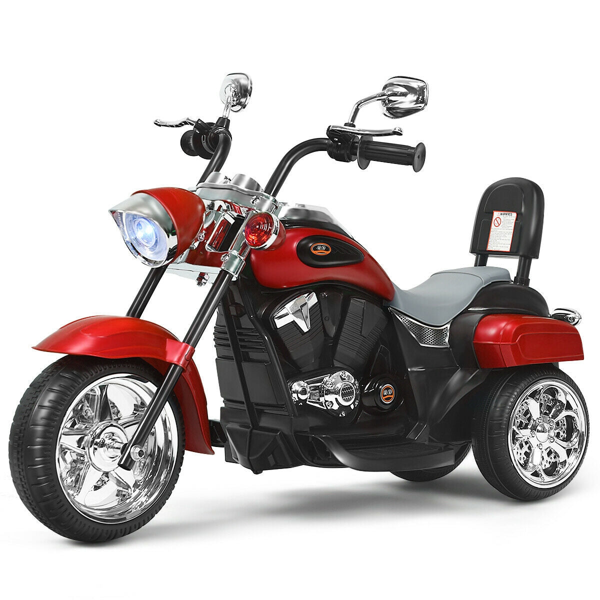 6V 3 Wheel Kids Motorcycle, Red Powered Ride On Toys at Gallery Canada