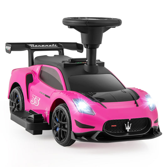 6V Electric Kids Ride On Push Car, With Foot Pedal And Music, Pink Powered Ride On Toys Pink at Gallery Canada