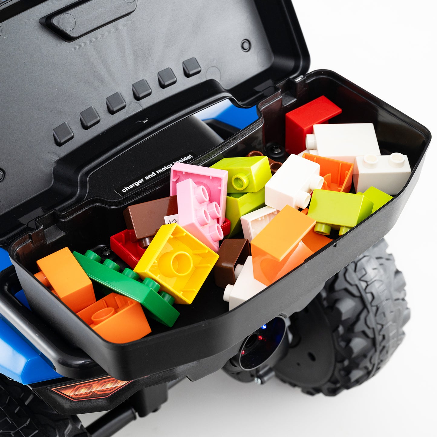 6V Kids Ride On ATV With Spray Function, Storage Box, Music, Blue Powered Ride On Toys at Gallery Canada