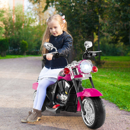 6V Powered Toddler 3-Wheel Motorbike Ride On Toy, Hot Pink Powered Ride On Toys at Gallery Canada