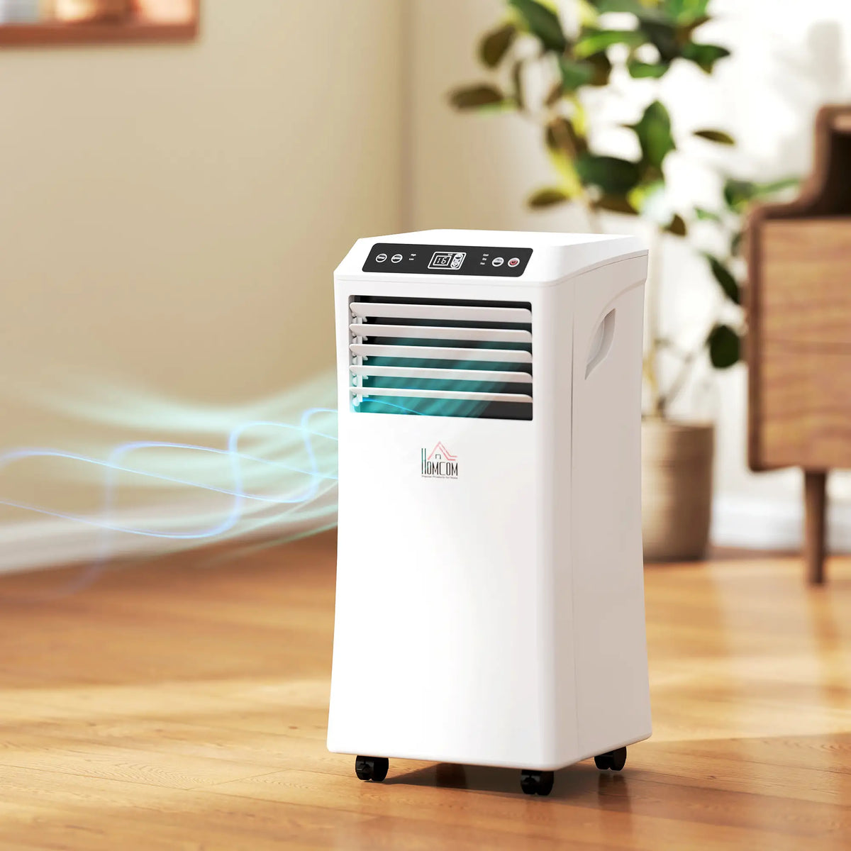 8000BTU Portable Air Conditioner, Cooling Dehumidifier, 2 Speed Fans, 24H Timer, White Air Conditioner at Gallery Canada