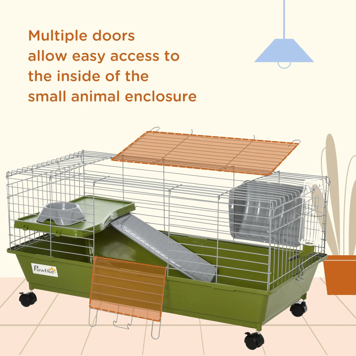 Small Animal Cage, Rolling Bunny Cage, Guinea Pig Cage, Green Houses & Habitats at Gallery Canada