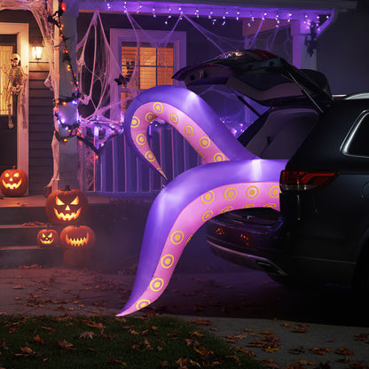 6.5 Ft Inflatable Tentacles With LED Lights, Suction Cups Halloween at Gallery Canada