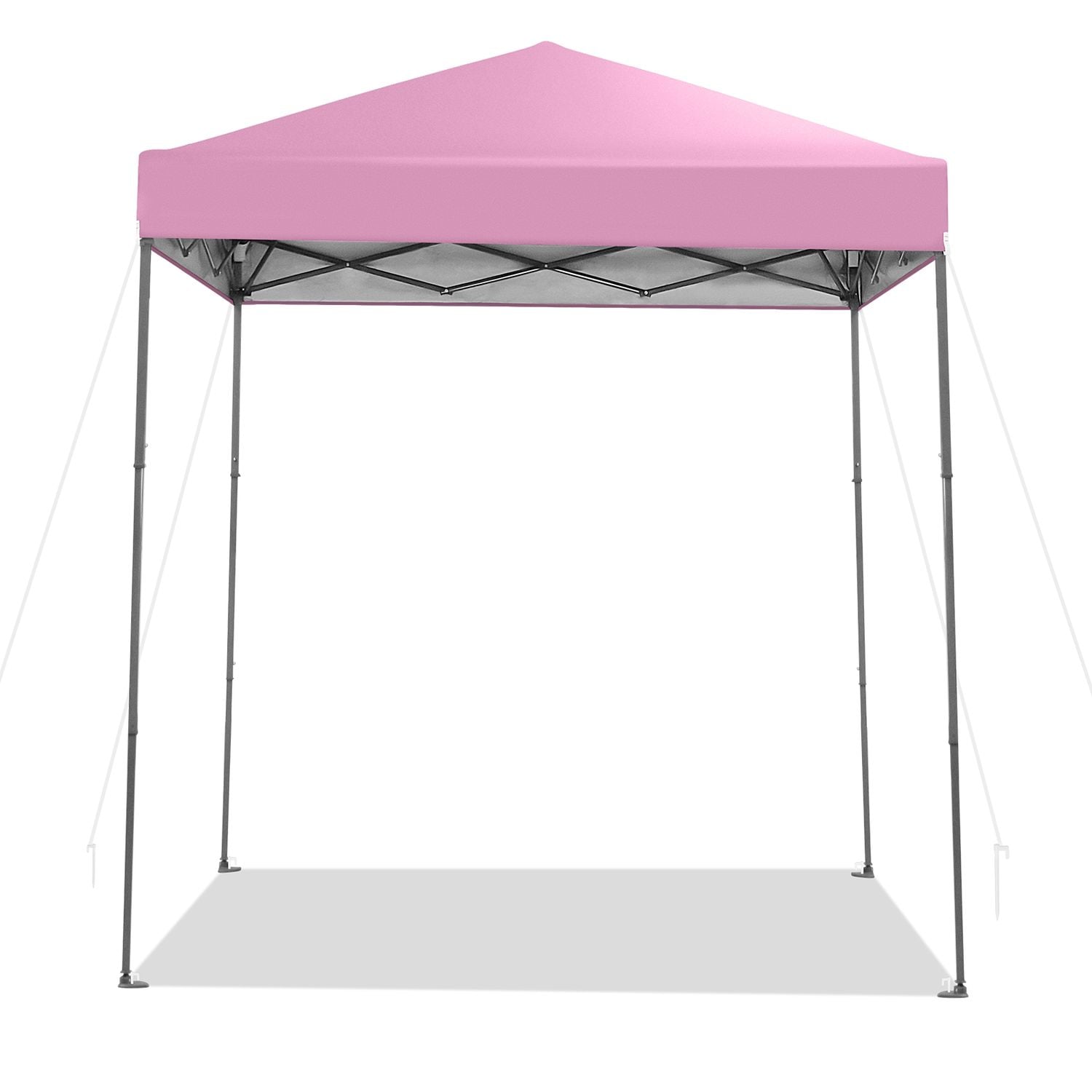 6.6 x 6.6 Feet Pop-up Canopy Tent, UPF 50+, Pink Canopies Pink at Gallery Canada