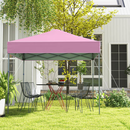 6.6 x 6.6 Feet Pop-up Canopy Tent, UPF 50+, Pink Canopies at Gallery Canada