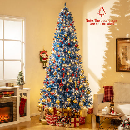 Artificial Christmas Tree, 9 FT, 767 Snowy Branch Tips, Blue Christmas Tree at Gallery Canada