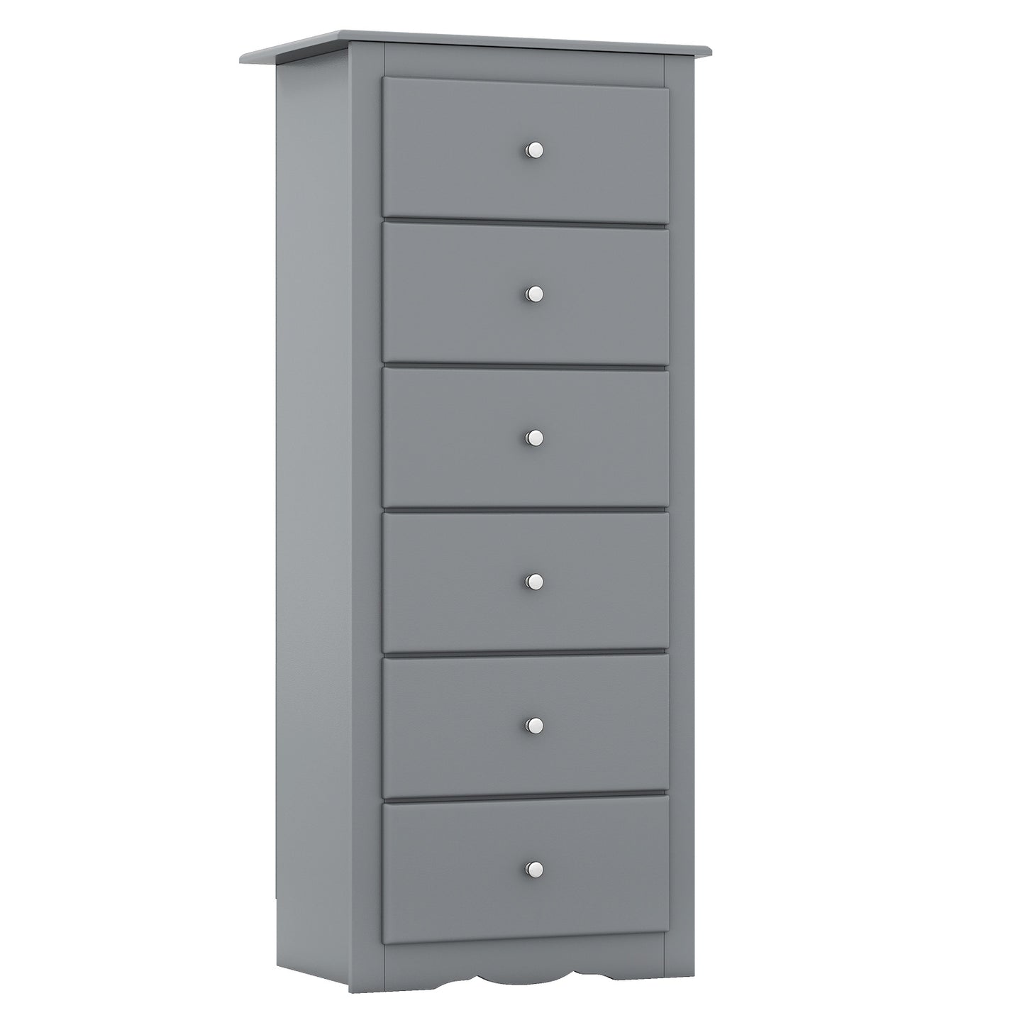 6 Drawers Chest Dresser, Bedroom Furniture Cabinet, Gray Dressers & Chests at Gallery Canada