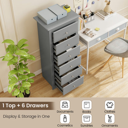 6 Drawers Chest Dresser, Bedroom Furniture Cabinet, Gray Dressers & Chests at Gallery Canada