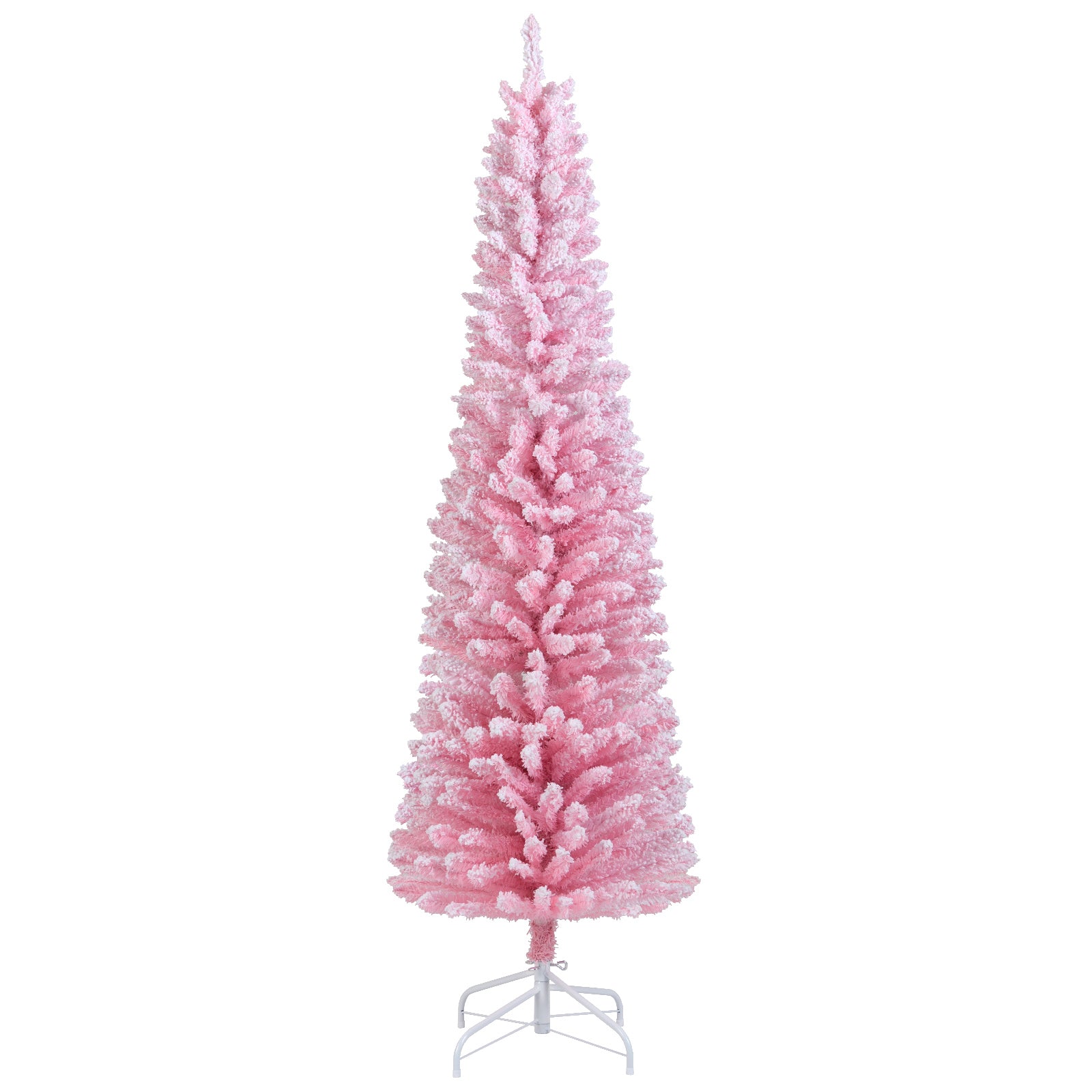 6 FT Artificial Christmas Tree, 460 Branch Tips, Folding Metal Stand, Pink Christmas Tree Pink at Gallery Canada