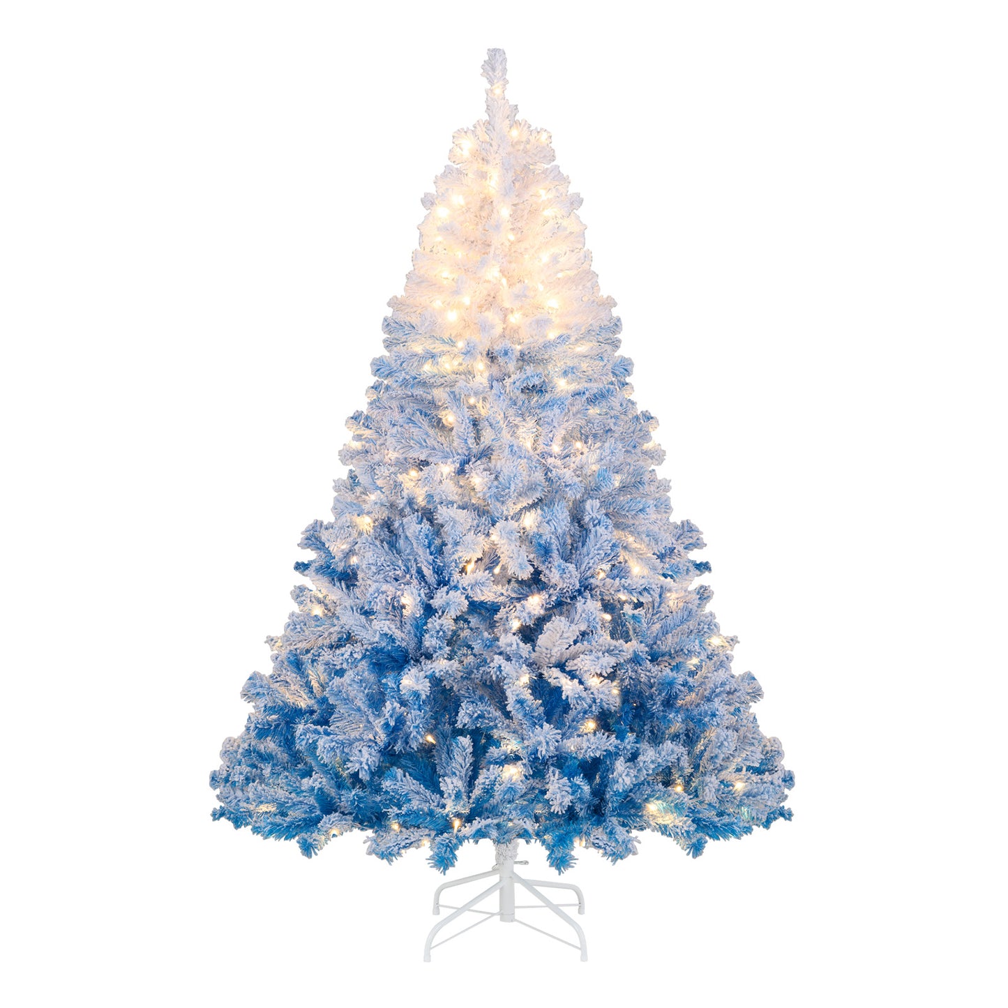 6 FT Artificial Christmas Tree, Warm White LED Lights, 8 Modes, Blue Christmas Tree at Gallery Canada