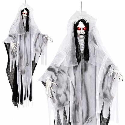 6 FT Ghost Bride Halloween Decoration with Creep Sound and Lighted Eyes Halloween Options at Gallery Canada
