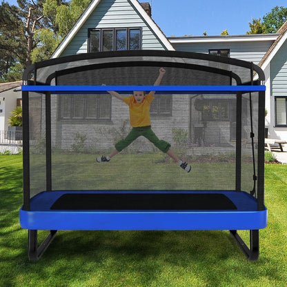 6 FT Kids Trampoline With Swing, Horizontal Bar, Blue Trampolines at Gallery Canada