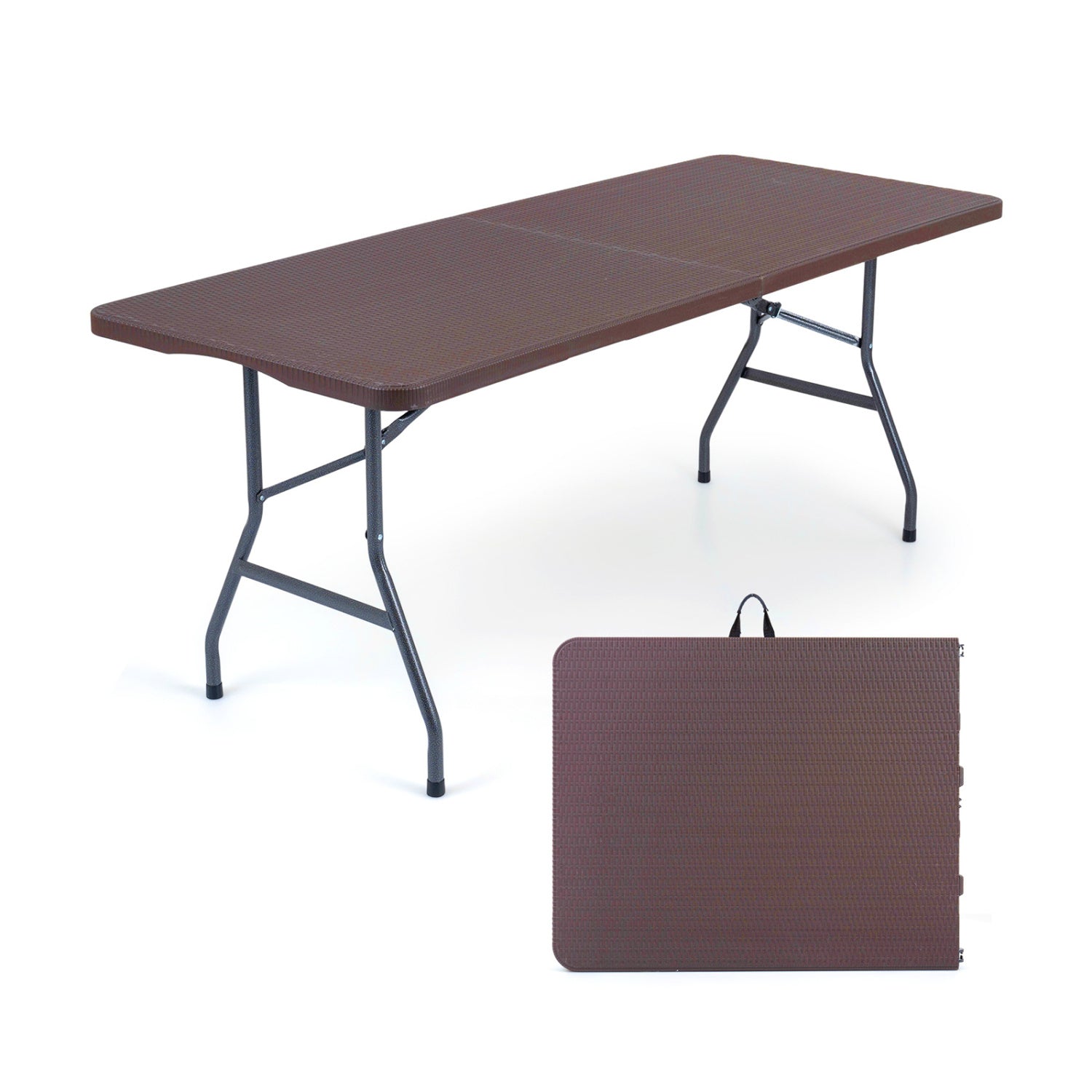 6 FT Plastic Fold-in-Half Camping Table Picnic Tables at Gallery Canada