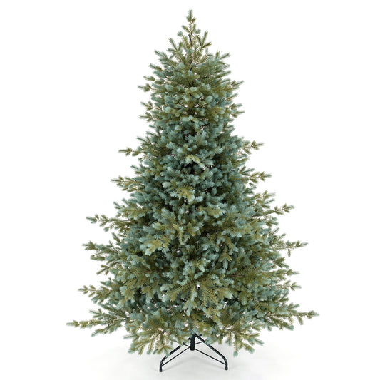 6 FT Pre-Lit Artificial Christmas Tree, 350 Warm White LED Lights, Green Christmas Tree Green at Gallery Canada