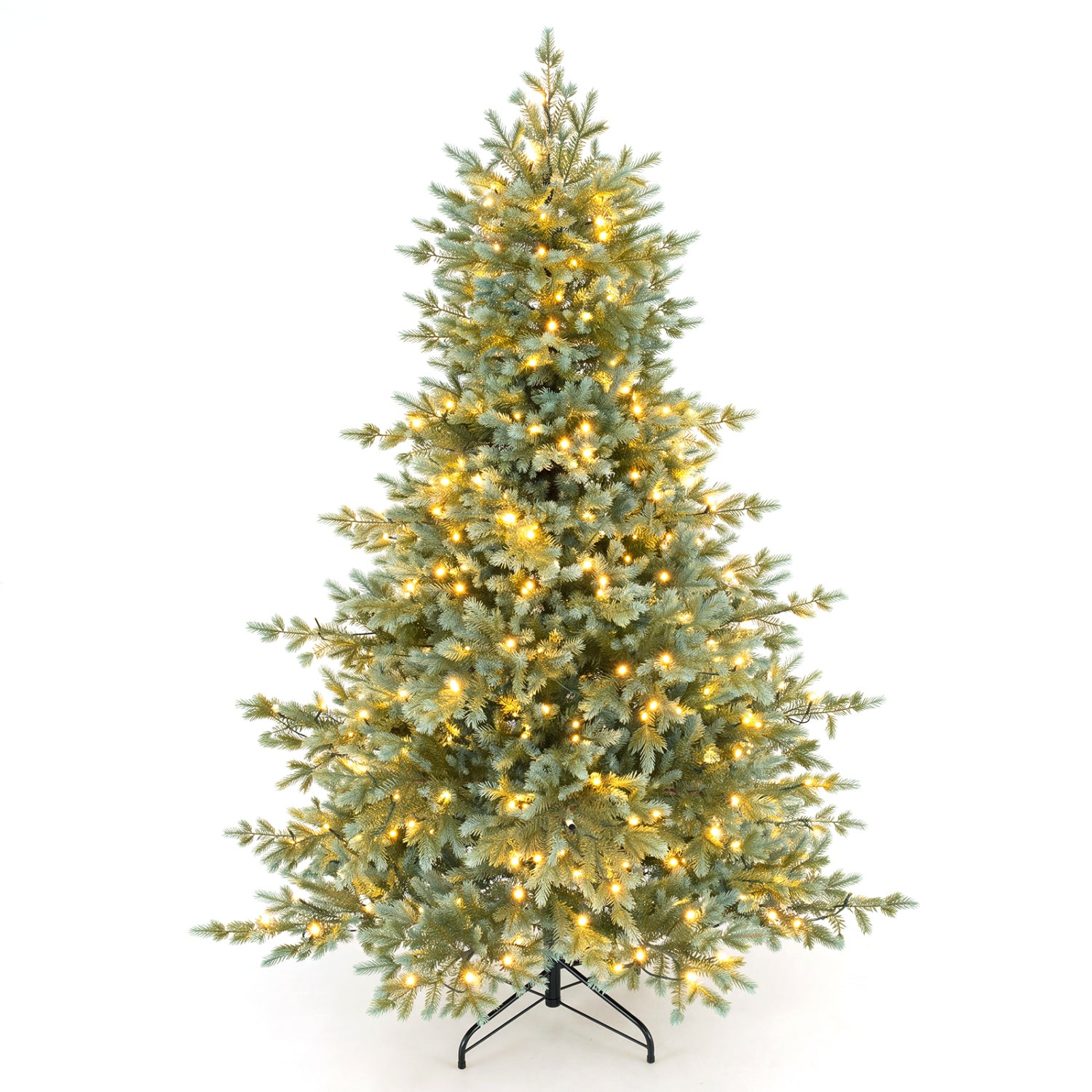 6 FT Pre-Lit Artificial Christmas Tree, 350 Warm White LED Lights, Green Christmas Tree at Gallery Canada