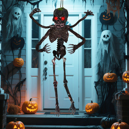 6 Feet Animated Halloween Decoration, LED Eyes, Spooky Sounds, Red Halloween at Gallery Canada