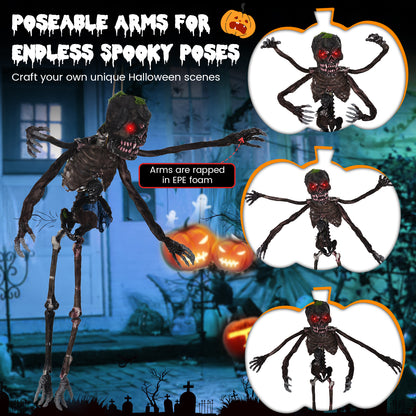6 Feet Animated Halloween Decoration, LED Eyes, Spooky Sounds, Red Halloween at Gallery Canada