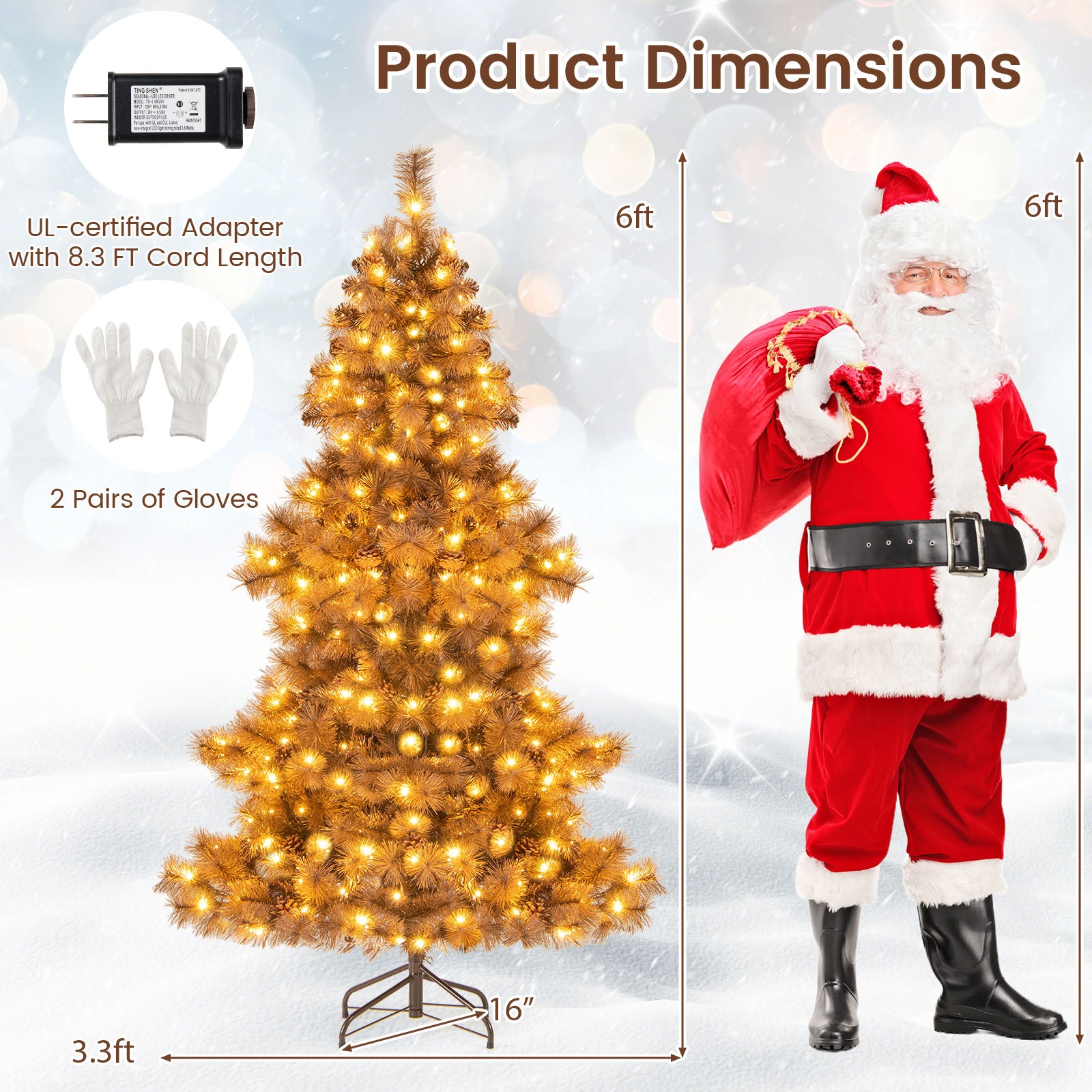 6 Feet Artificial Christmas Tree, 493 Branch Tips, Home Office Carnival Christmas Tree at Gallery Canada