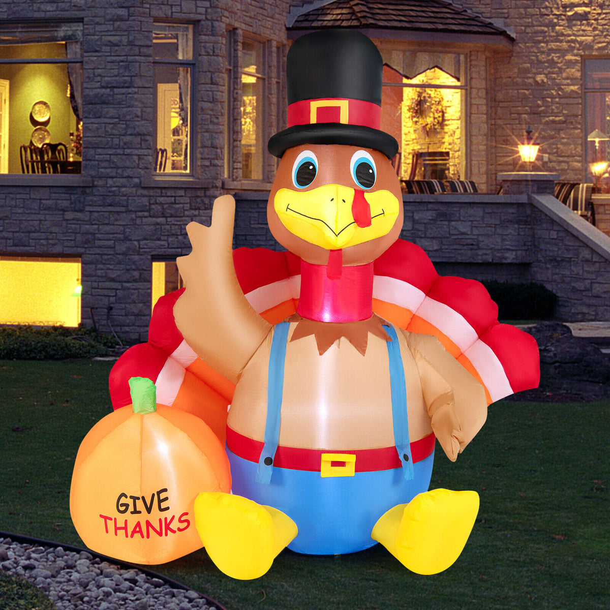 6 Feet Thanksgiving Inflatable Turkey, Multicolor Thanksgiving at Gallery Canada