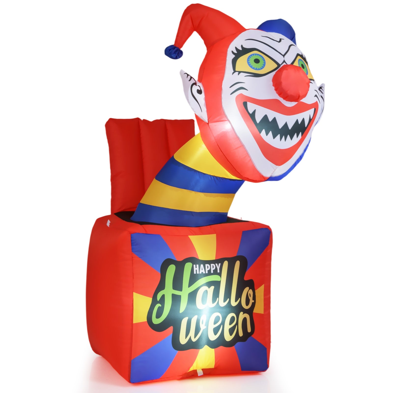 6 Ft Halloween Inflatable Clown With LED Lights, Indoor Outdoor Porch Halloween at Gallery Canada