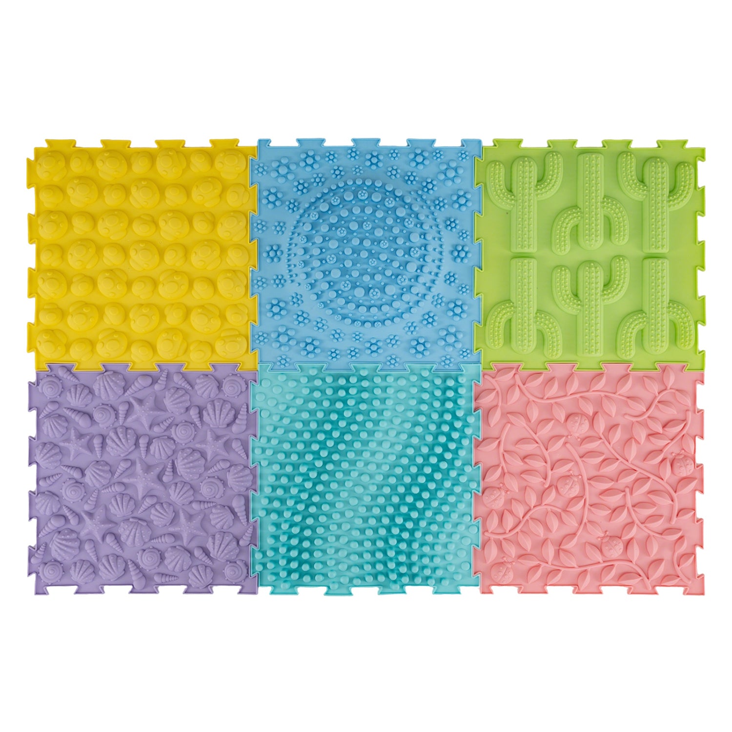 6 PCS Interlocking Sensory Mats with Rich Colors for Kids Adults, Color Baby Gyms & Playmats at Gallery Canada