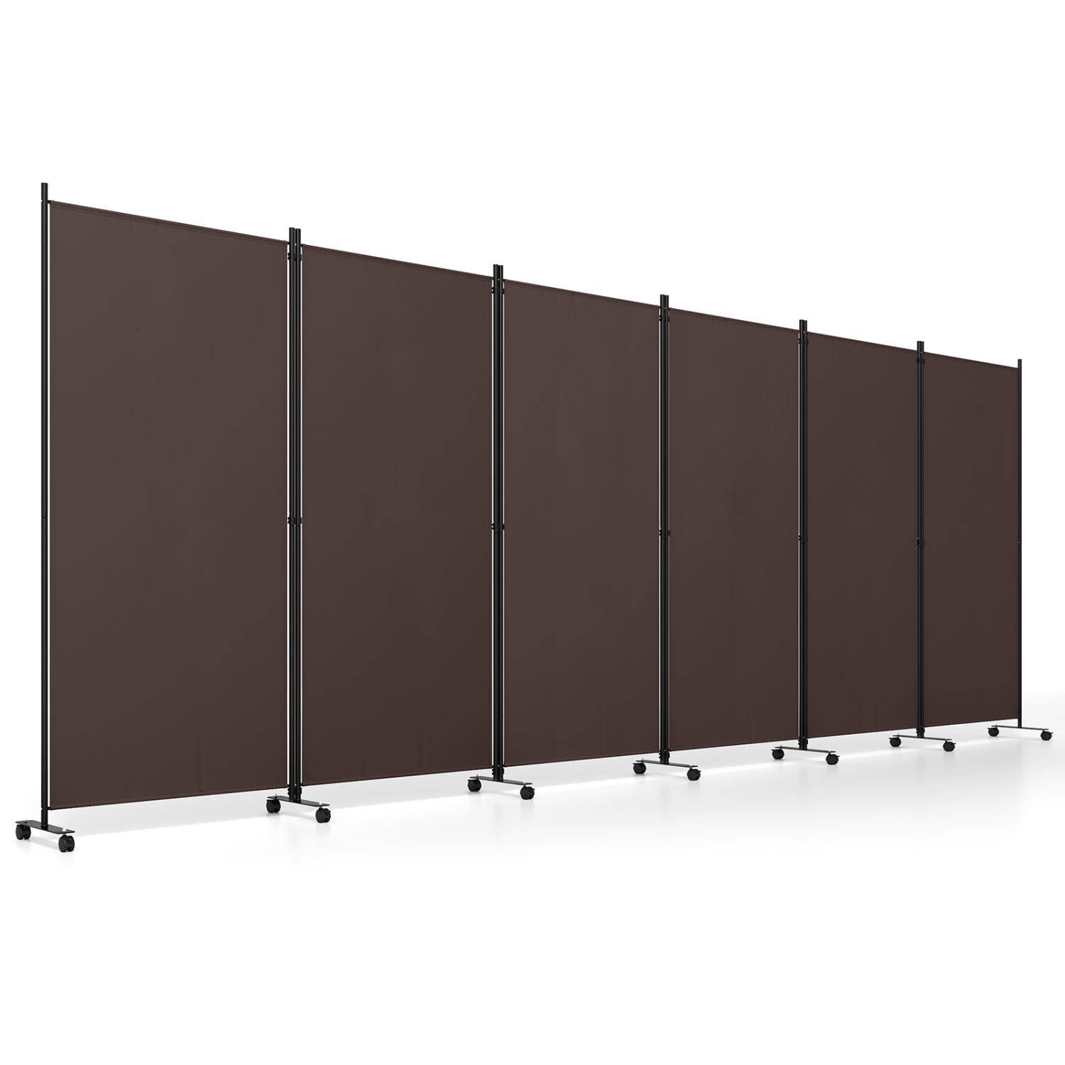6 Panel Folding Privacy Screen Divider, Coffee Room Dividers at Gallery Canada