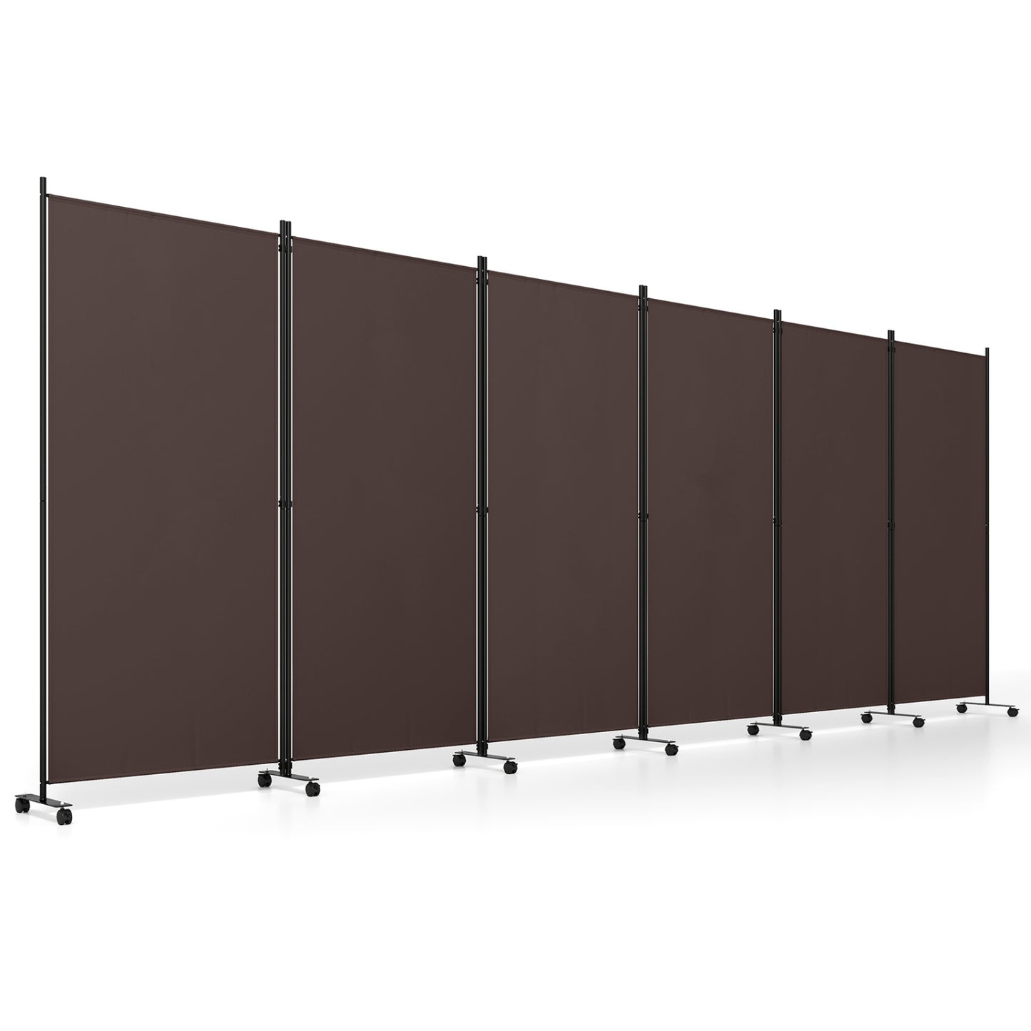 6 Panel Folding Privacy Screen Divider, Coffee Room Dividers at Gallery Canada